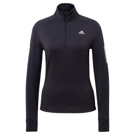 Adidas Women's Own The Run 1/2 Zip Warm Sweatshirt Women long-sleeved training tops Black L
