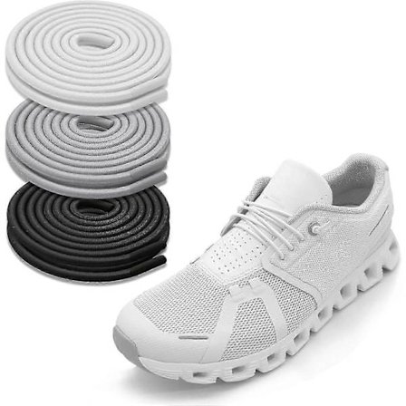3 par elastiske snørebånd til ON Cloud 5 løbesko, strækbare bungee tynde