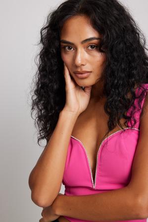 Picked by Hanna Schönberg Haut à strass - Top Nouvel an - Rose - EU 34