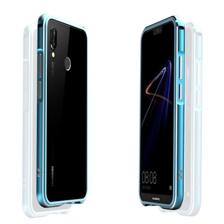 Huawei P20 Lite Fodral i galvaniserad aluminiumlegering - Blå