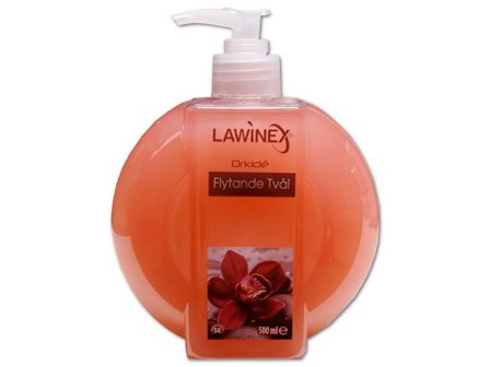 LAWINEX Tvål LAWINEX Orkidé 500ml - Lyreco - Städ och hygien - Tvål och hygien - Tvål - Flytande