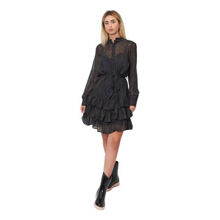 Silvian Heach Midi Kjole Sort, Dame