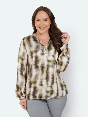 CISO - Bluse - Creme / Grå Print