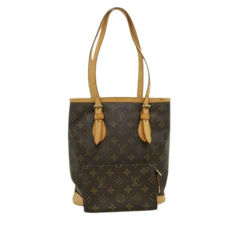 Louis Vuitton Vintage, Pre-owned Canvas Bucket Bag Bruin, Dames, Maat:ONE Size