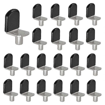 Silverhyllstift, glashyllstöd möbelskåp garderob bokhylla hyllfäste - pinnar 30-pack