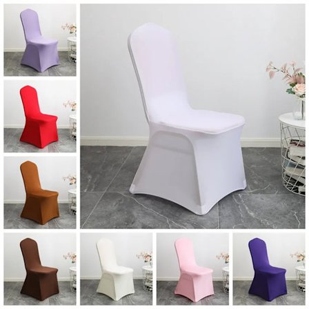 Chair Cover Spandex Wedding Universal Lycra Stretch Elastic Birthday Party Hotel Banquet Dining Room Washable Thick Quality