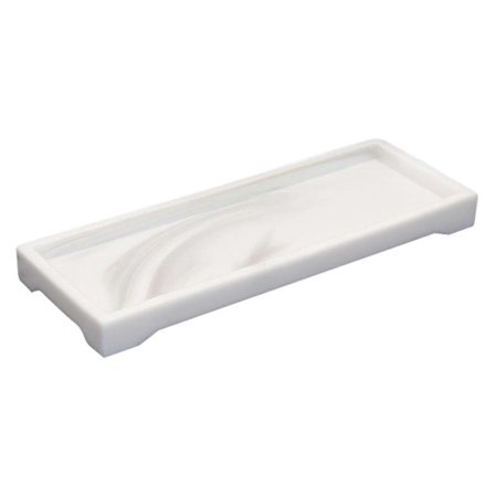 Marmorering Badeværelse Opbevaring Vanity Bakke Kosmetik Parfume Organizer Hvid DDD