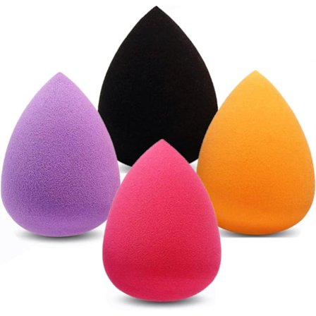 Makeup-svampset med 4 - Icke-latex, mjuka makeup-svampar