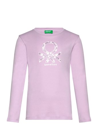 T-Shirt L/S Purple United Colors Of Benetton