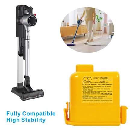 Batteri til støvsuger til LG A9K-CORE1S, A9Komp, CordZero A9S og andre.