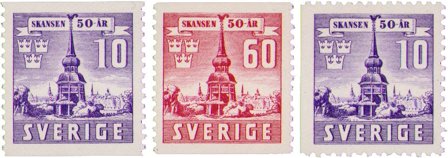 Sverige - AFA 289-290+289Cv - Postfrisk