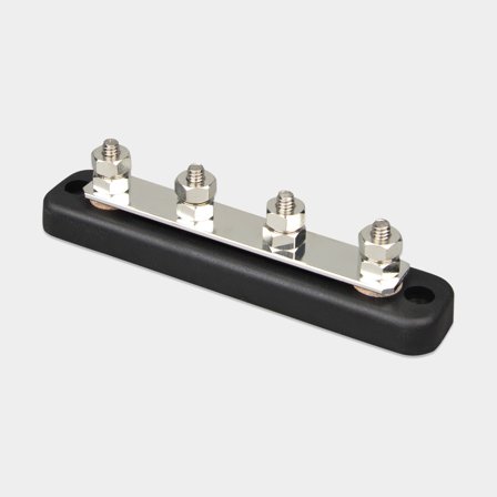 Klemrække Victron Busbar, 4 x M12, 150 A, med låg