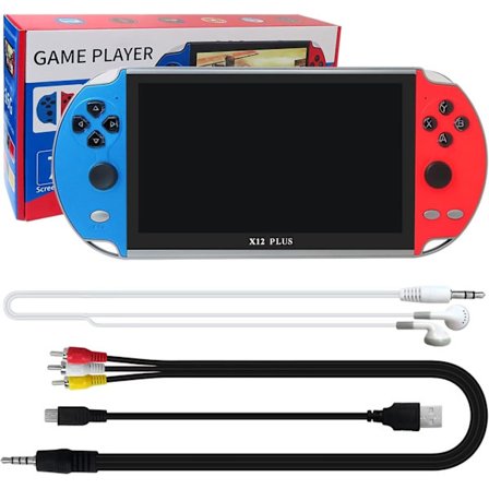 2025 Uusin malli Uusi 7 " X12 Plus -käsikonsoli HD-näyttö Retro Video Sisäänrakennettu 10000 Vanhaa Klassista Koulupeliä Kannettava MP5-soitin