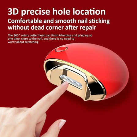 Elektrisk negleklipperfil integrert neglesliper neglekutter trimmer automatisk