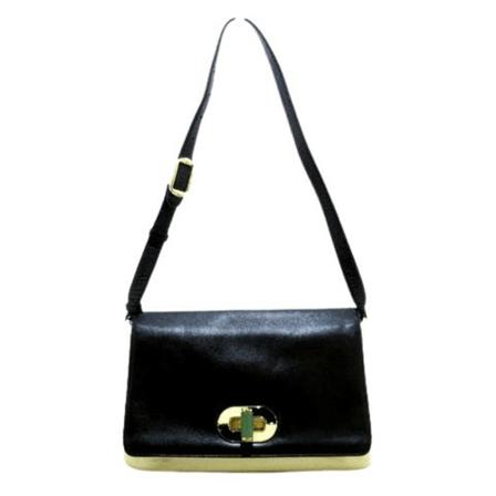 Bvlgari Vintage, Pre-owned Leather Shoulder Bag Zwart, Dames, Maat:ONE Size,leer