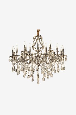 Aneta Lighting - Lysekrone Windsor - Sølv - Takpendler - Fra Homeroom