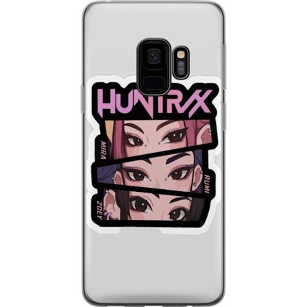 Yhteensopiva Puhelinkuori Samsung Galaxy S9 K-pop-inspiroitunut futuristinen tyttöryhmä neonvaloissa ja kosminen sci-fi-kohtaus