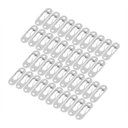 40 st Silver Metall Nyckelhål Hängare Tavelram Väggfäste Fästen Inomhus