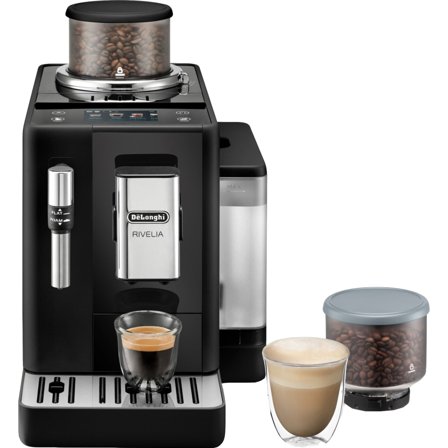 Delonghi Rivelia automatisk kaffemaskin - Kjøp kaffemaskin hos Bakeren og Kokken' - 'Svart