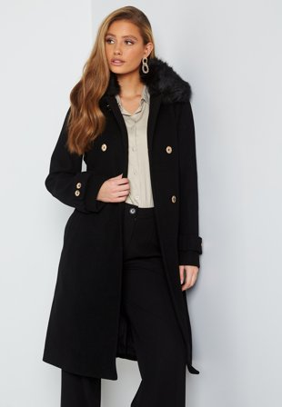 Hollies Margo Coat Black/Black Klær