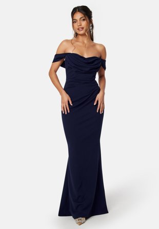 Goddiva Off Shoulder Maxi Dress Vaatteet