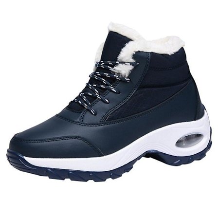 Vinter kvinnor plysch löpning lätt med plattform Sneakers