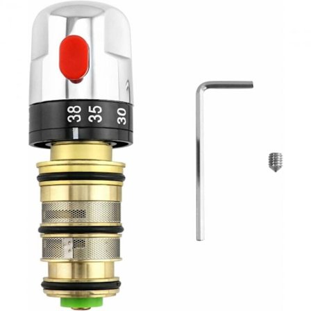 1 stk termostatikk blandebatteri, termostatikk dusjbatteri, messing dusjbatteri