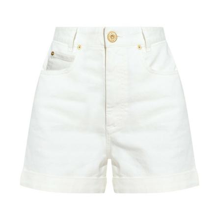 Balmain Denim Shorts Hvid, Dame