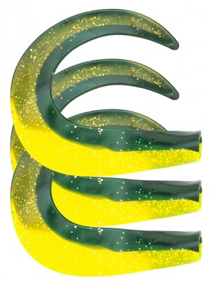 SvartZonker Glide Tail C22 Black/Chartreuse 3-pack