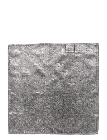 Pocket Square Silver Amanda Christensen