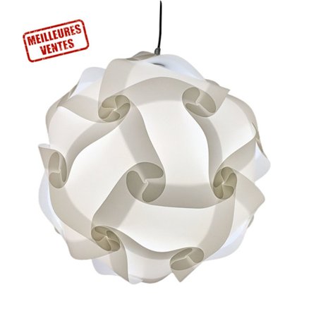 Lampa skärm - TD - Vit gåssfjäder - Modern - Mjuk belysning - Inomhus