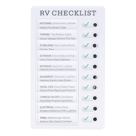 Skötseldiagram Memo-tavlor Bärbar Avtagbar anslagstavla Känn dig bekväm PVC Barnsysslortabell för barn Lär dig planeringRV CHECKLISTA