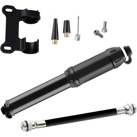 Cykepump, portabel mini cykeldäckpump, supersnabb däckpumpning kompatibel med universell Presta- och Schrader-ventil