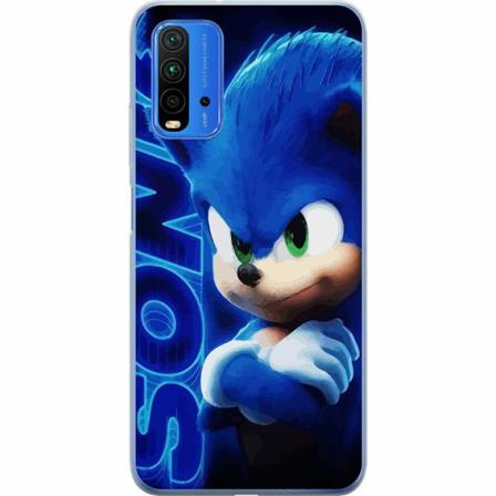 Xiaomi Redmi 9t Genomskinligt Skal Sonic The Hedgehog