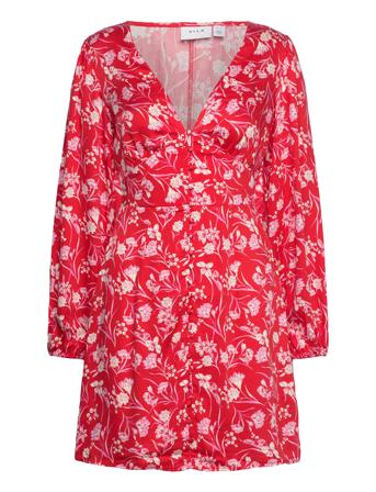 Vimalin Corba L/S Short Dress /Ka Red Vila