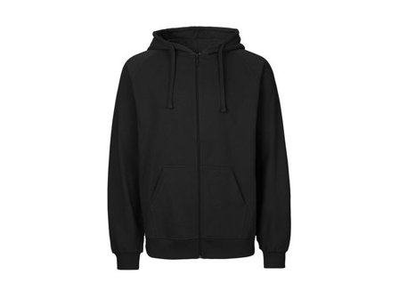 NEUTRAL Hoodie zip O63301 herr svart L - Lyreco - Arbetskläder - Arbetströjor - Hoodies och luvtröjor
