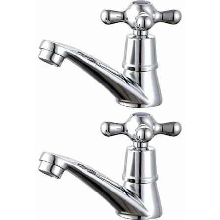 1 par varme og kolde badeværelsesvaskarmaturer.