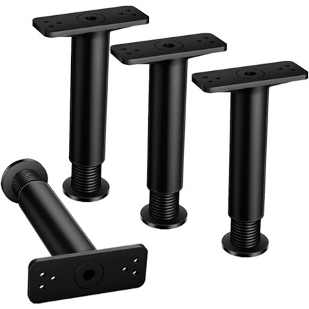 Møbelben, Justerbare Møbelben 15-25cm, Sofaben, Møbelben med Monteringsskruer, Støtter Over 600kg, Egnet for Skap,