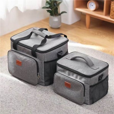 15L/25L isolerad bärbar mjuk Cooler-kylmatsäck grå stor