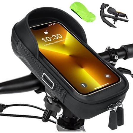 Vanntett telefonholder, sykkeltelefonholder sykkelveske styretelefonrammeveske sykkel foran scooter MTB elektrisk scooter motorsykkel med 