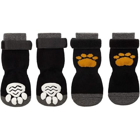 Anti-halksockor för hundar 2 par mjukt justerbart tassskydd