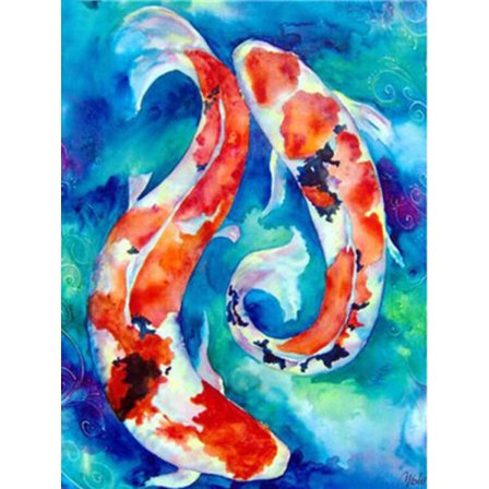 30x40cm 5D DIY timanttimaalaus täydellinen, Série Poissons#C, DIY timantti