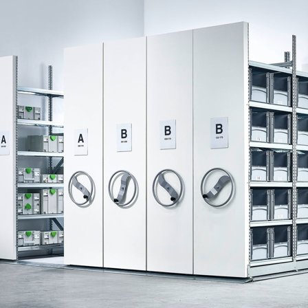 Kompaktes Archivregal TRANSFORM, 3200 x 4910 mm