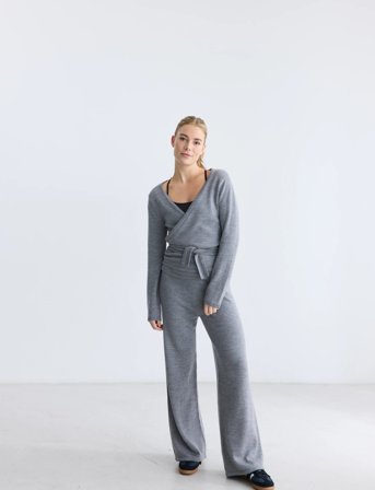 Rethinkit Studios Wool Wrap Cardigan Keep Me - Grey - S