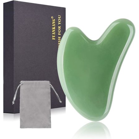 2025 Senaste Modell Gua Sha Ansiktsverktyg Stenmassage GuaSha Verktyg för Ansikte (Grön) Grön