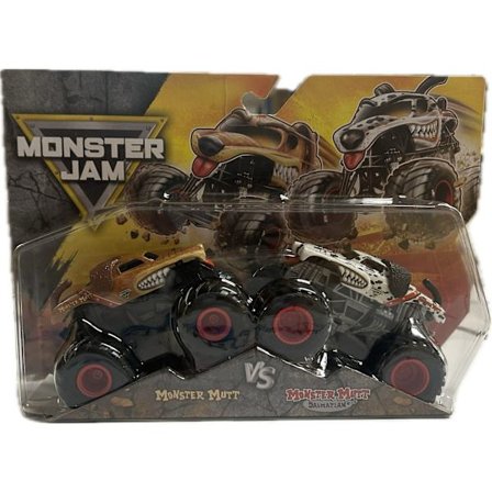 Monster Jam 1:64 2-pack Monster Mutt Vs Monster Mutt Dalmatian