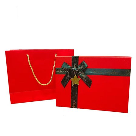 Joululahja-laatikko kannella 9"x6.2"x2.3", Joulupaita-laatikko lahjapakkausta varten, Joululahja-kääre