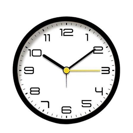 Analoginen herätyskello 4,5 tuumaa, paristokäyttöinen äänetön pieni pöytäkello yövalolla Yöpöydän makuuhuoneen pöytäkello