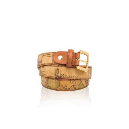 Alviero Martini 1a Classe, GEO Clasicc printing belt Bruin, Dames, Maat:ONE Size