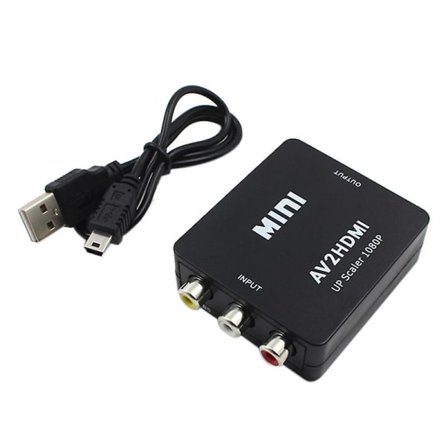 AV til HDMI skaleringsvideoboks AV til HDMI 1080p AV2HDMI understøtter NTSC PAL
